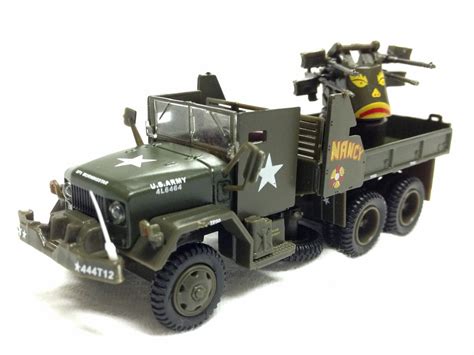 Special Altaya 172 Diecast Armor Us Army M35a1 Quad Gun Truck Vietnam