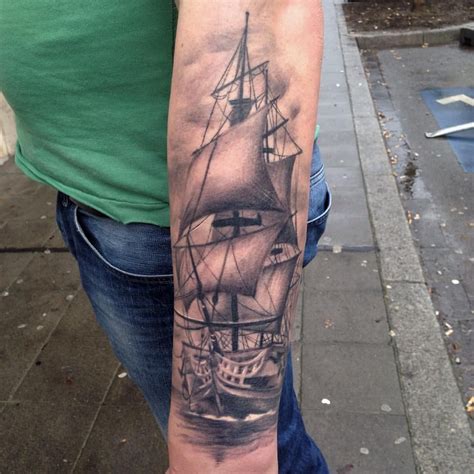 Skindeeptales Ship Tattoo Pirate Ship Tattoos Boat Tattoo