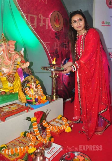 Rani Mukerji Celebrates Ganpati Entertainment Gallery News The Indian Express