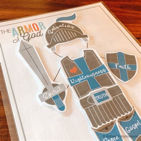 Teaching Kids The Armor Of God Printable Activity Arrows And Applesauce