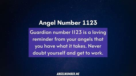 Angel Number 1123 Meaning And Its Significance In Life