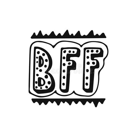 Best Friends Forever Typographic Design Stock Vector Illustration Of