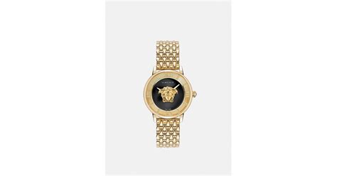 Versace La Medusa Diamond Watch In Metallic Lyst