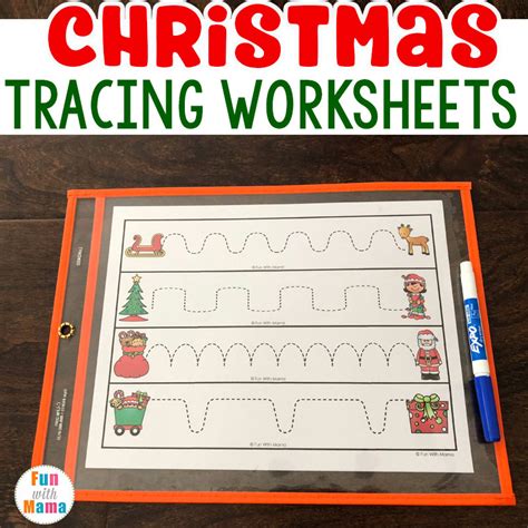While it is a religious holiday, it also embodies many cultural customs. Christmas Preschool Tracing Worksheets - Fun with Mama