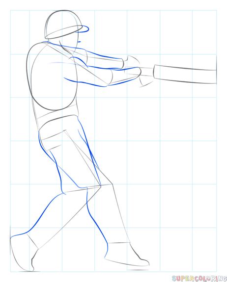 How To Draw A Cricket Player Step By Step Drawing Tutorials