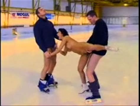 Figure Skater Mandy Threesome On The Ice