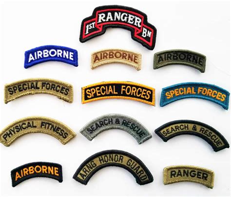 Batch Of 13 Army Airborne Ranger Special Forces And Military Support