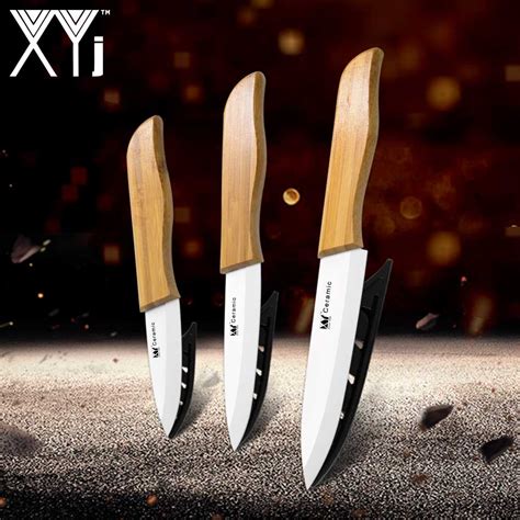 Xyj Ceramic Kitchen Knives 3 4 5 Inch Chef Knife Cook Set Whiteblack
