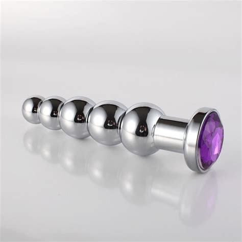 Stainless Steel 5 Beads Butt Plug Free Shipping Sq392 Smtaste