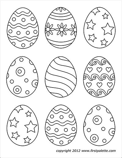 Easter Egg Template Free Printable Free Printable Templates