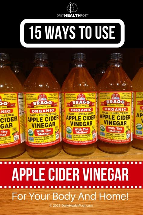 Apple cider vinegar (acv) has many healthy uses. 15 Ways To Use Apple Cider Vinegar For Your Body And Home!