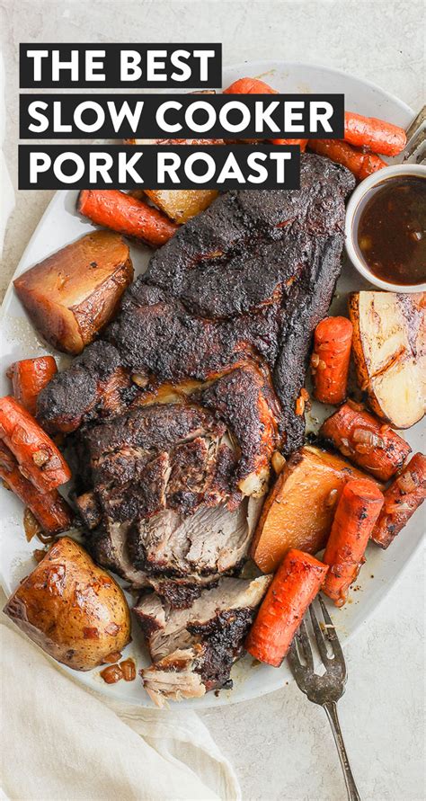 Once the roast is browned on both sides, 30 minutes of cooking, move it to the middle section of the rack. This slow cooker pork roast is fall off the bone delicious ...