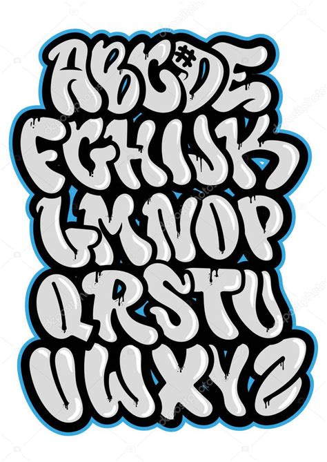 Graffiti Font Alphabet Tonmyte