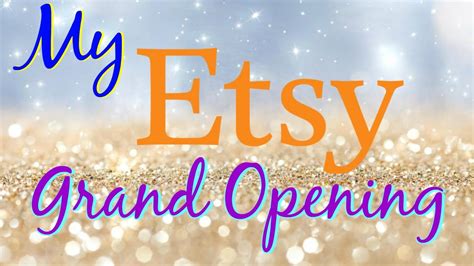 My Etsy Store Is Now Officially Open Youtube