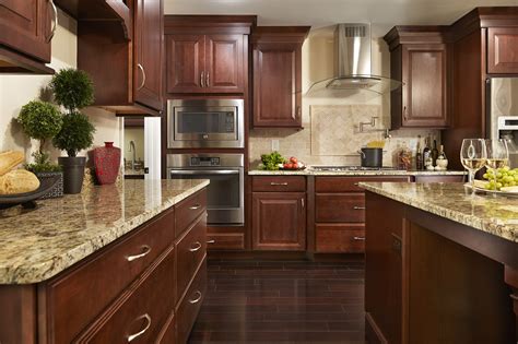 When picking paint colors to pair with your cherry cabinets, you can go two ways: Kitchen Design Ideas, Remodel Projects & Photos