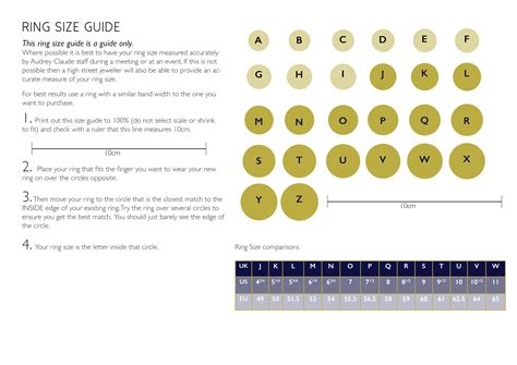 Kay Jewelers Printable Ring Size Chart