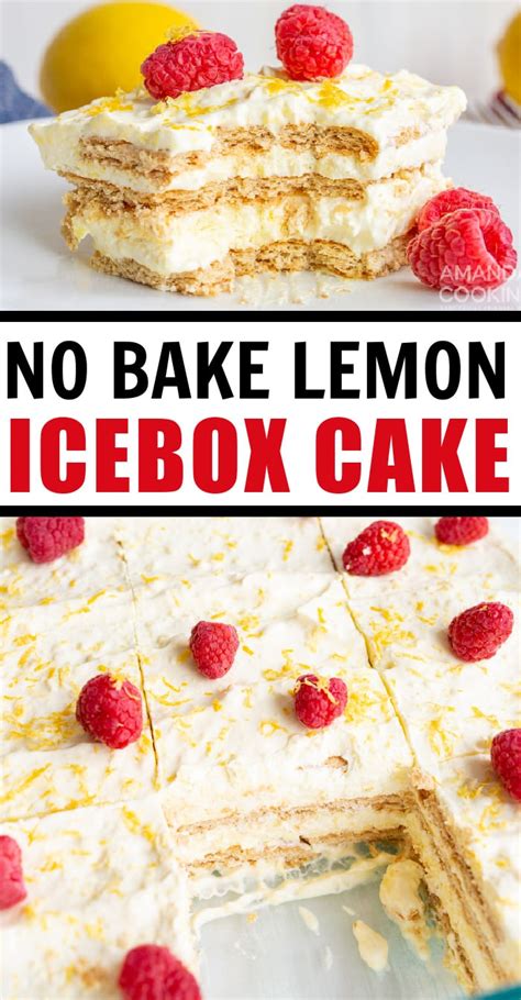 Lemon Icebox Cake Amandas Cookin No Bake Desserts