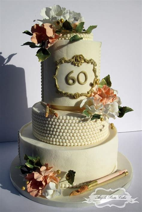 60th Birthday Cake Decorated Cake By Angela Penta Cakesdecor