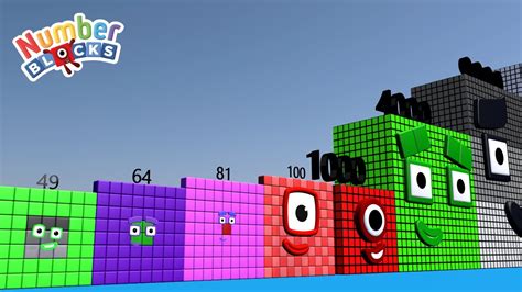Looking For Numberblocks Square Club 1 To 100 Vs 1000 To 100000 Huge
