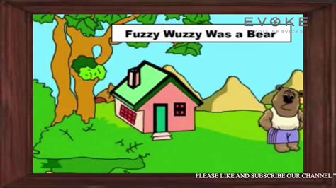 Fuzzy Wuzzy Was A Bear English Poem Youtube
