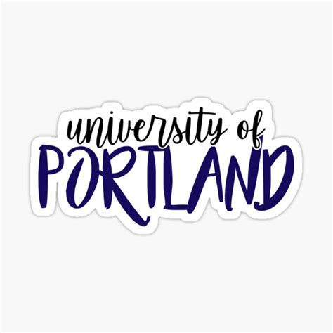 University Of Portland Sticker By Mynameisliana Redbubble