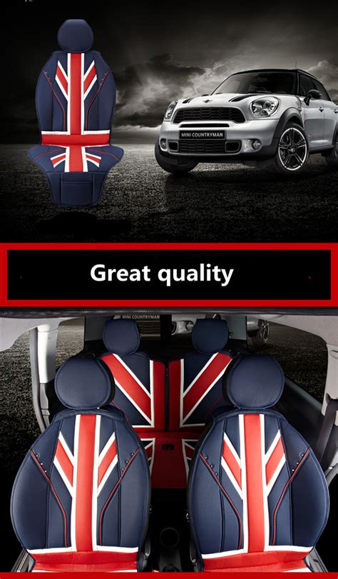 Keep your mini looking sleek and sporty with the best vehicle protection. Luxury Uk Flag Car Seat covers Full PU leather For Mini ...