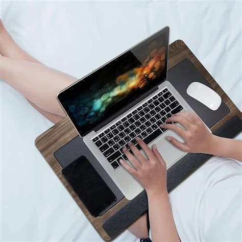 Kavalan Portable Laptop Lap Desk W Pillow Cushion And Tablet Phone