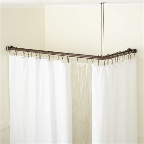 Check out our step by step guide to creating and selling custom shower curtains! Corner Solid Brass Commercial Grade Shower Curtain Rod ...