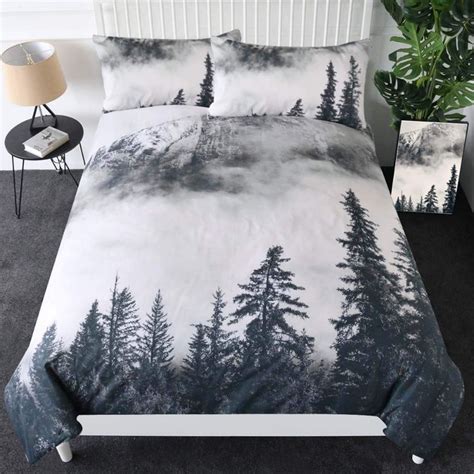 Amazonsmile Sleepwish Smoky Mountain Bedding Forest Duvet Cover 3