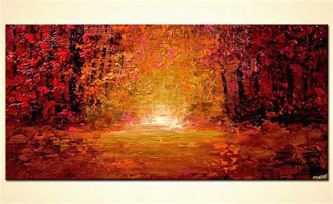 Painting For Sale Textured Abstract Landscape Colorful