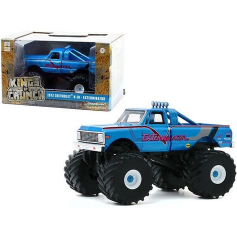 1972 Chevrolet K 10 Monster Truck With 66 Inch Tires Exterminator Blue