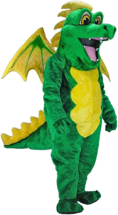 Mask Us Green Dragon Mascot Costume Clothing Shoes