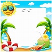 Download Summer Background Design for free | Kids invitations, Summer ...