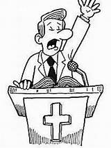 Church Preacher Cartoon Drawing Prank Paleric Si Getdrawings Man sketch template