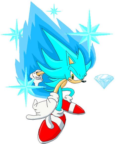 Sky Blue Hyper Sonic And Emerald By Sonicmaker1999 On Deviantart