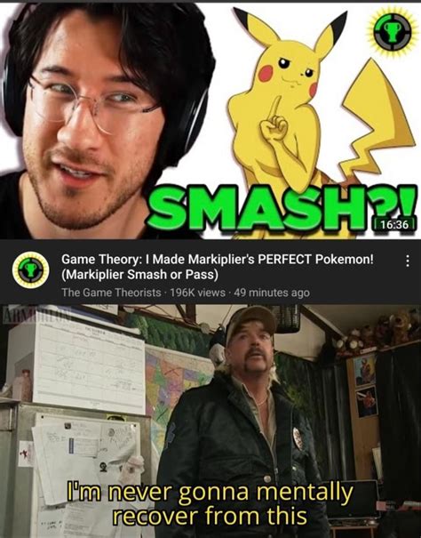 Game Theory I Made Markipliers Perfect Pokemon Markiplier Smash Or