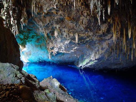 World Amazing Facts World Famous Blue Lake Cave Of Brazil