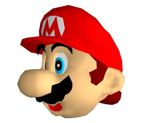 Nintendo 64 Super Mario 64 Marios Head The Models Resource