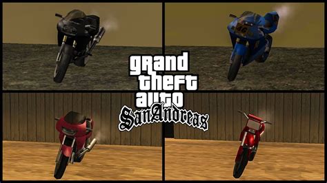 Grand Theft Auto San Andreas Bikes