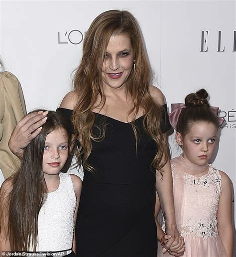 Lisa Marie Presley S Year Old Twins Finley And Harper At The Center