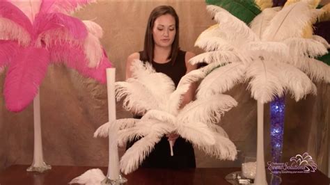 Liana liberato as mckenna brady. Ostrich Feather Centerpieces - How To DIY - YouTube