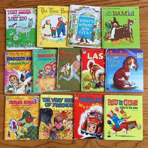 Vintage Childrens Book Instant Collection Whitman Etsy