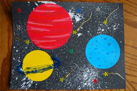 Art Project For Space Theme Preschool Spring Pinterest Space