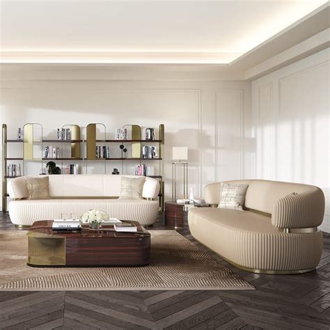 Designer Modern Quilted Nubuck Italian Sofa Living Room Design Modern