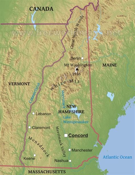 28 Map Of Nh Mountains Online Map Around The World
