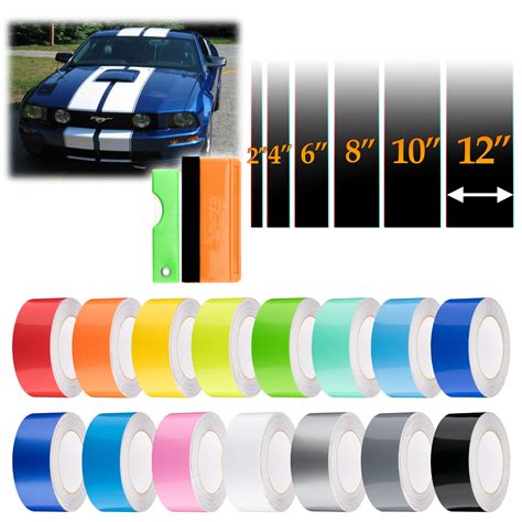 Buy Free Tool Kit 2 Wide 10ft Long Gloss Glossy Red Racing Stripes