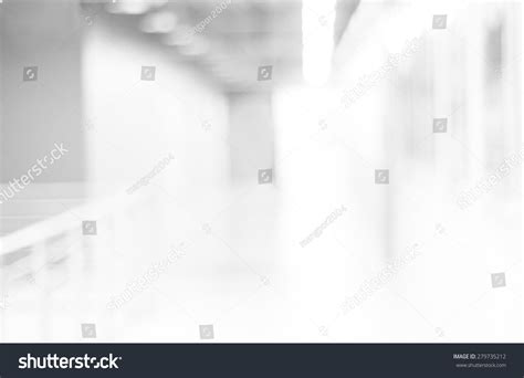 Blur Inside Office Building With Bokeh Light Background Interior And