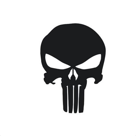 The Punisher Body Badge 3d Skull Sticker Metal Auto Emblem For The