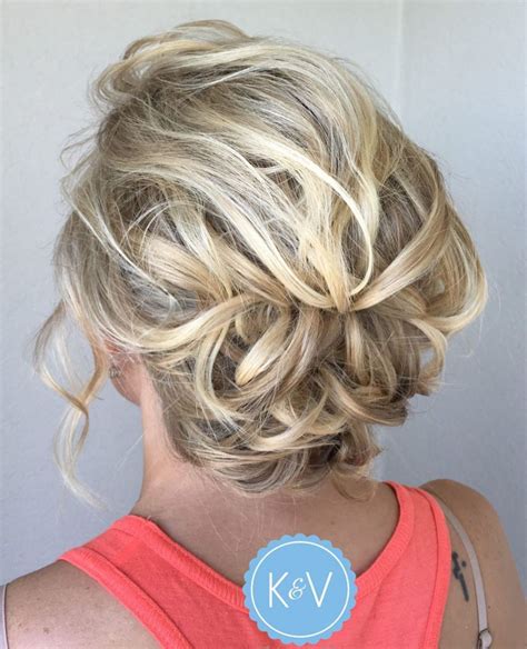 Messy Pinned Updo For Short Hair Short Hair Bun Prom Hairstyles For