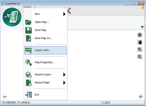 Opening Map And Layer Map Import Apm